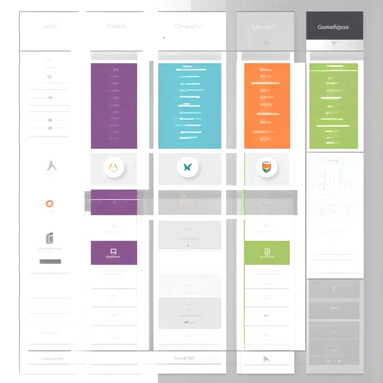 Übersicht von Kompetenzstufen in einem Raster